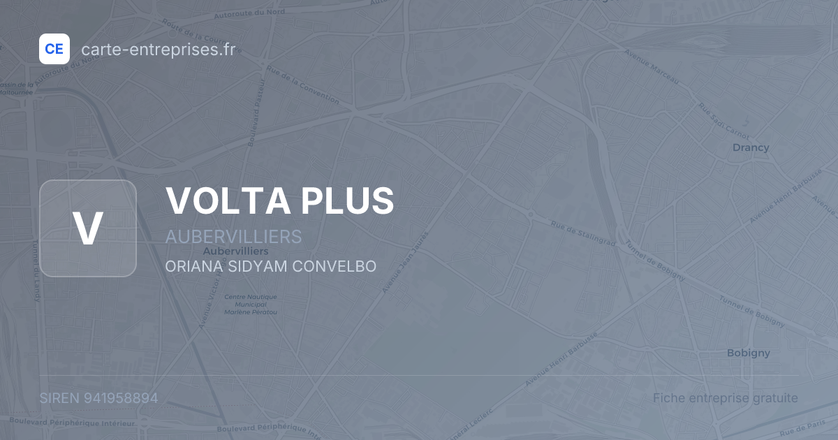 VOLTA PLUS — 941958894 — fiche entreprise