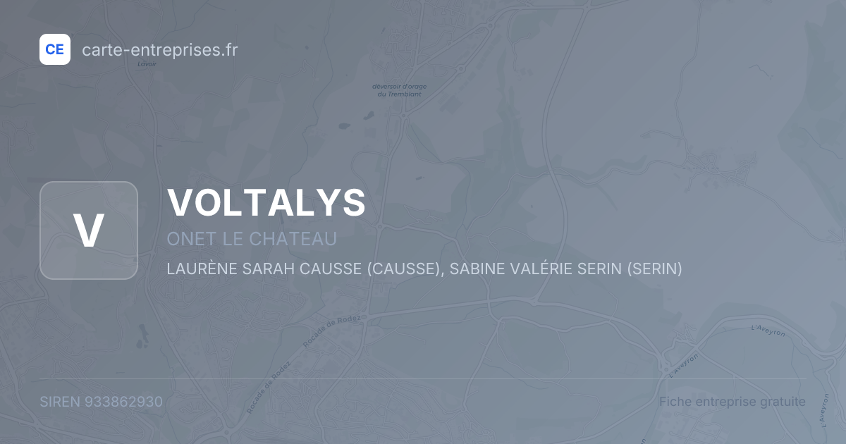 VOLTALYS — 933862930 — fiche entreprise