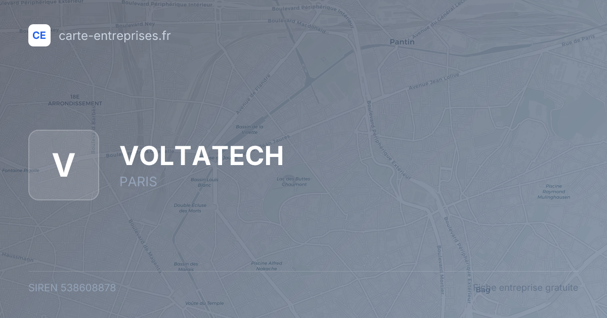VOLTATECH — 538608878 — fiche entreprise