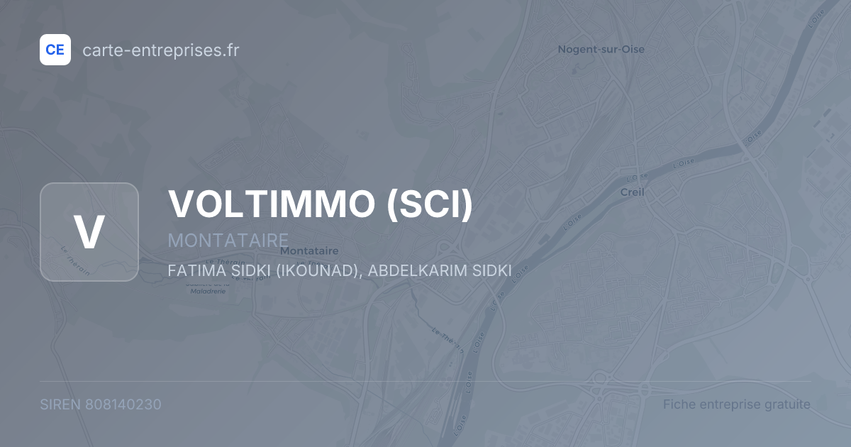 VOLTIMMO (SCI) — 808140230 — fiche entreprise