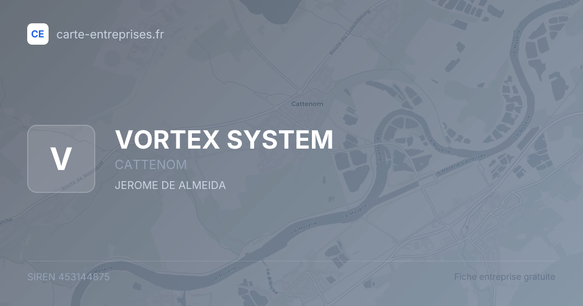 VORTEX SYSTEM — 453144875 — fiche entreprise