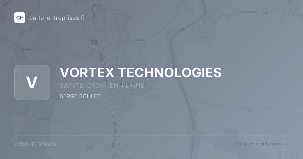 VORTEX TECHNOLOGIES — 491310272 — fiche entreprise
