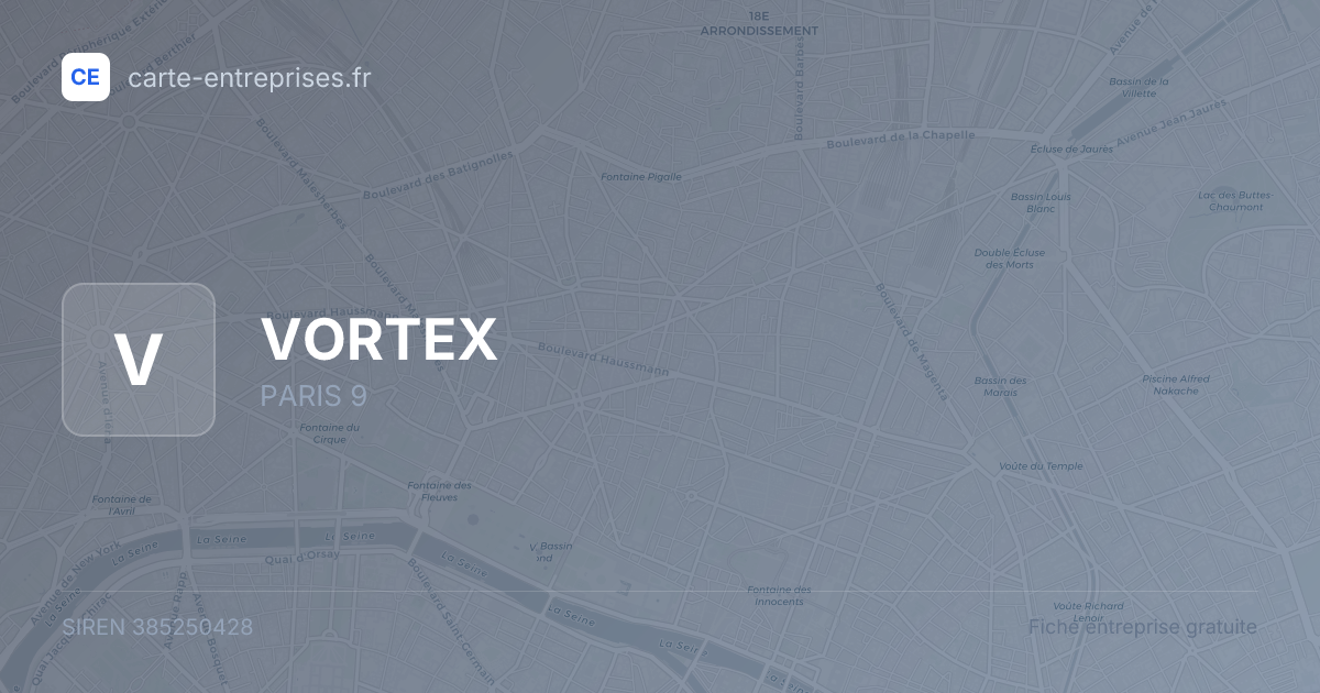 VORTEX — 385250428 — fiche entreprise