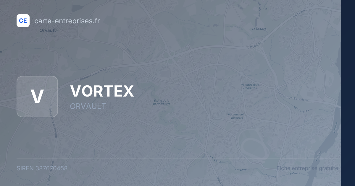 VORTEX — 387670458 — fiche entreprise