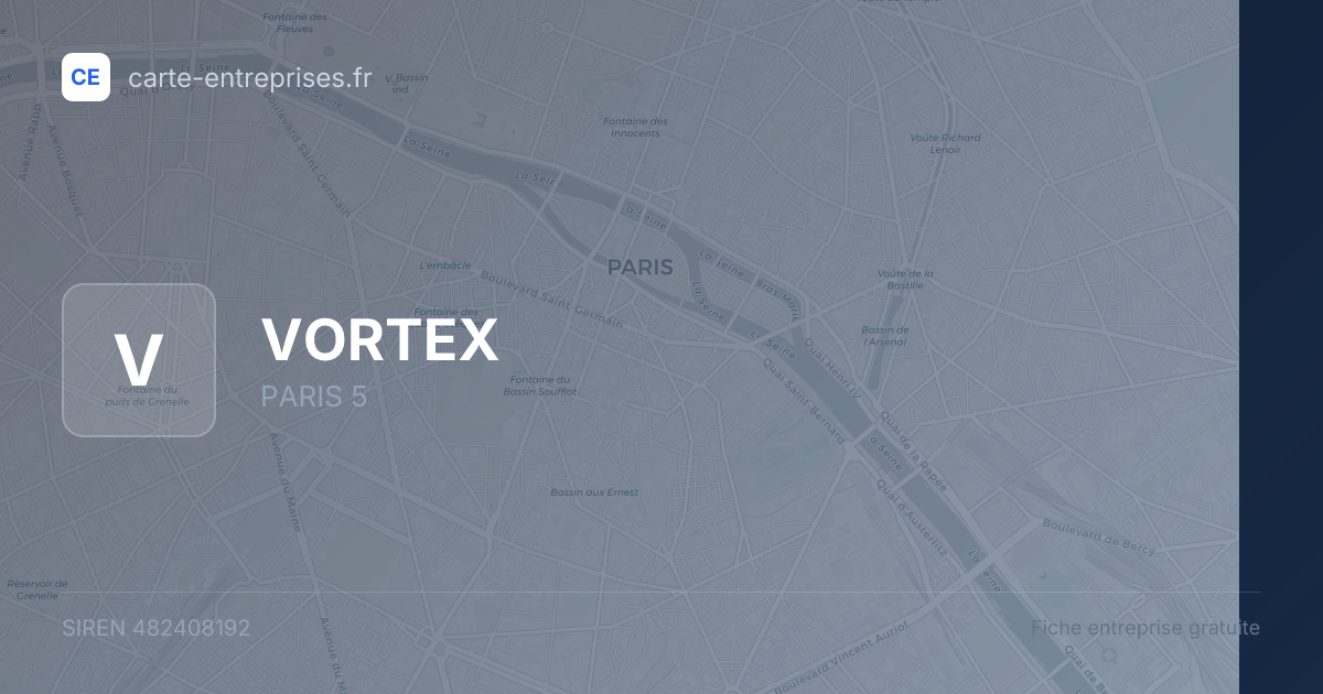 VORTEX — 482408192 — fiche entreprise