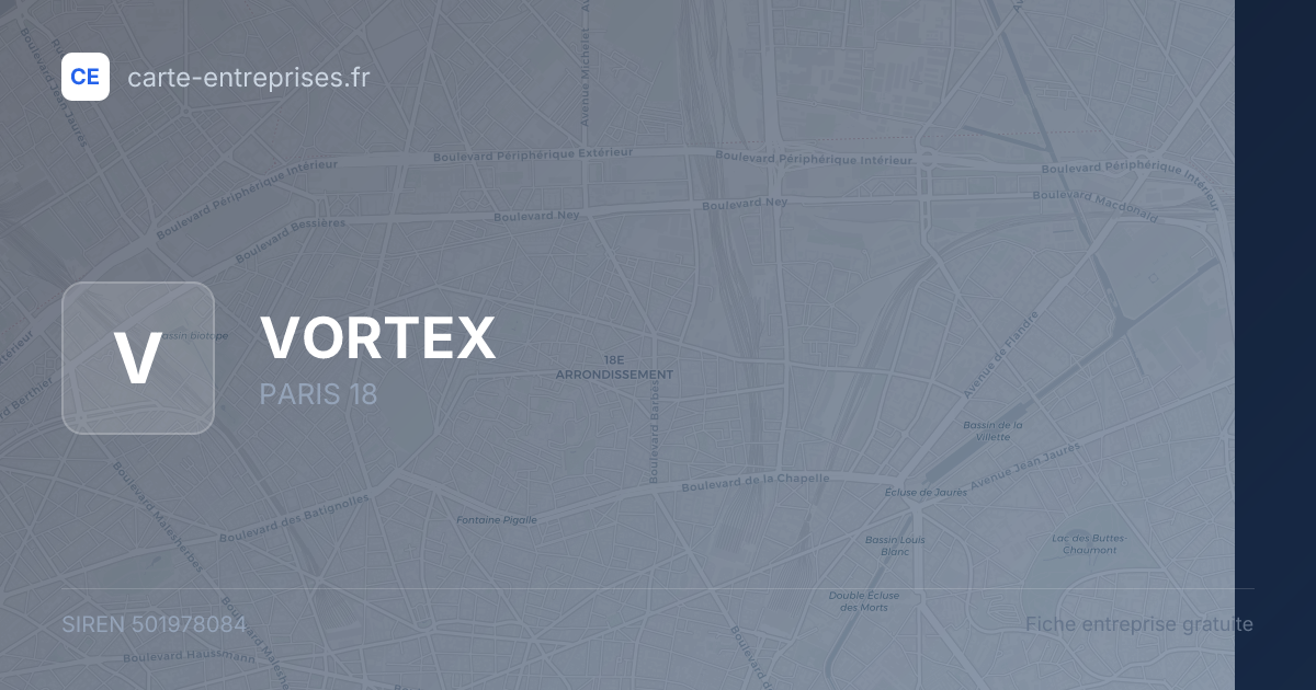 VORTEX — 501978084 — fiche entreprise