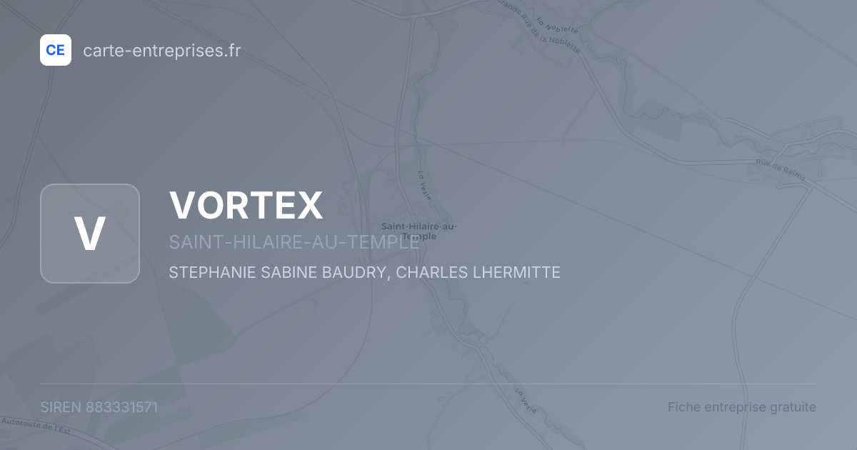VORTEX — 883331571 — fiche entreprise