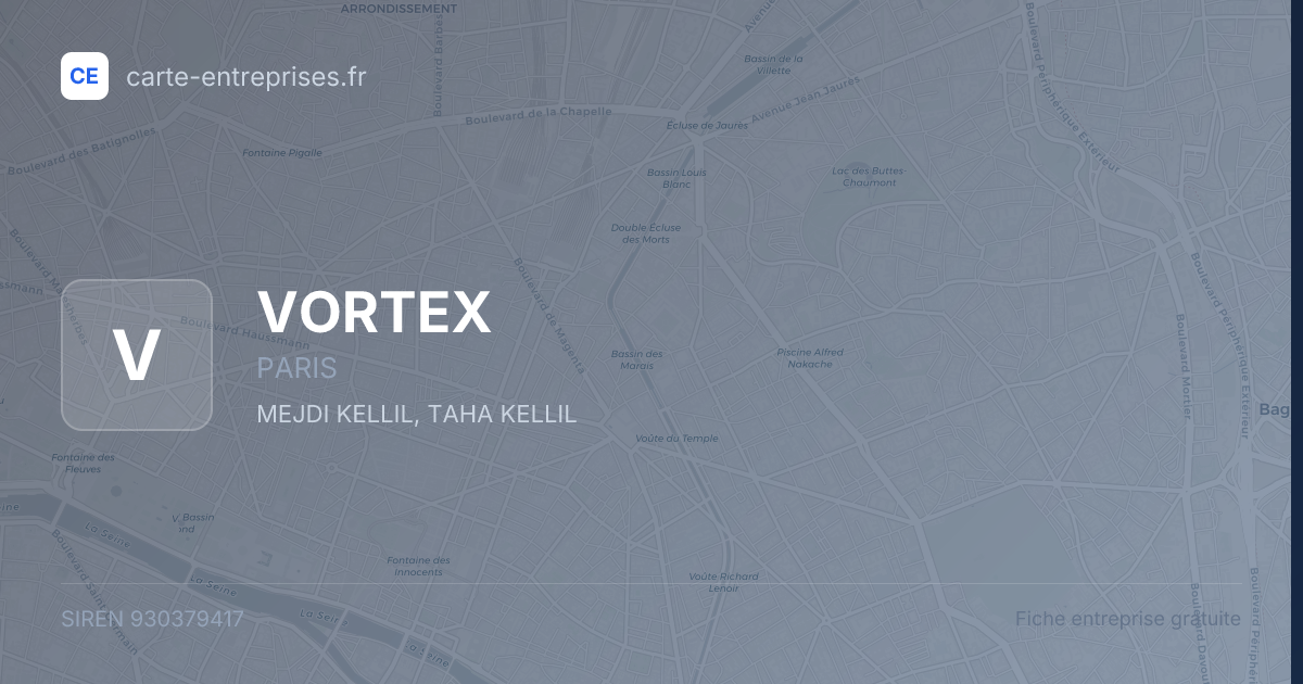 VORTEX — 930379417 — fiche entreprise