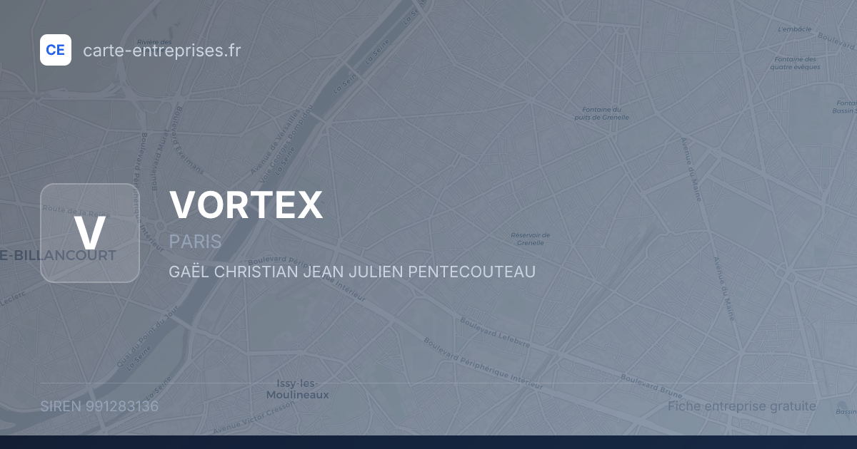 VORTEX — 991283136 — fiche entreprise
