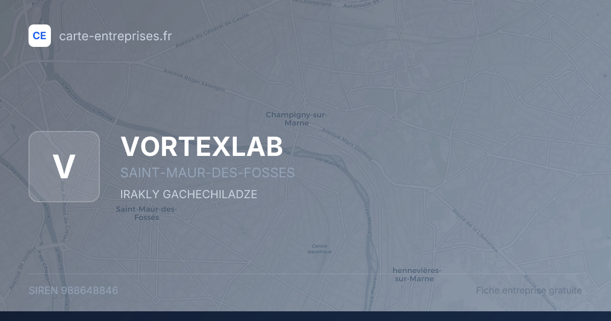 VORTEXLAB — 988648846 — fiche entreprise