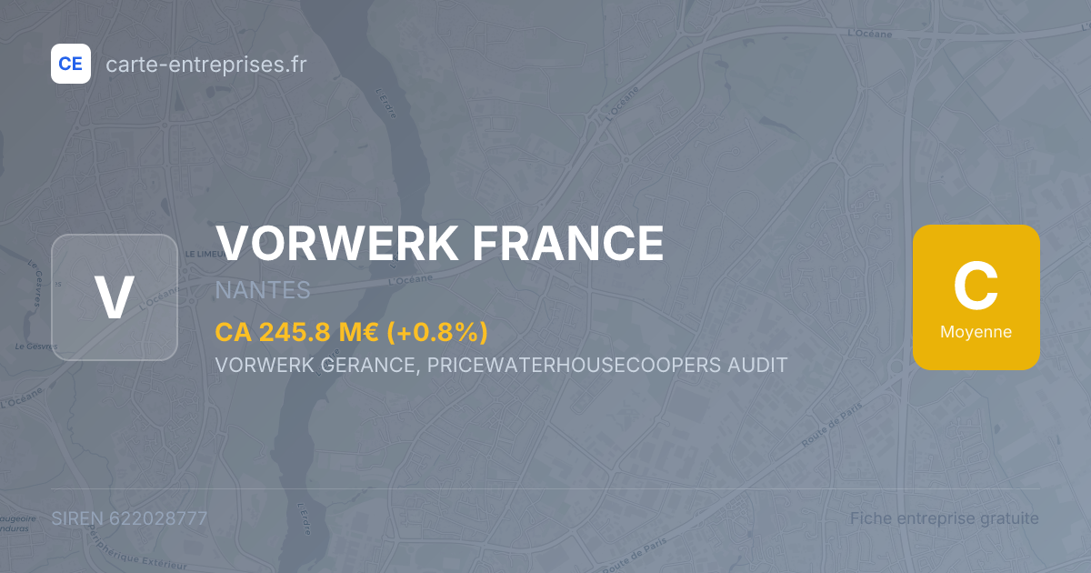 VORWERK FRANCE — 622028777 — fiche entreprise