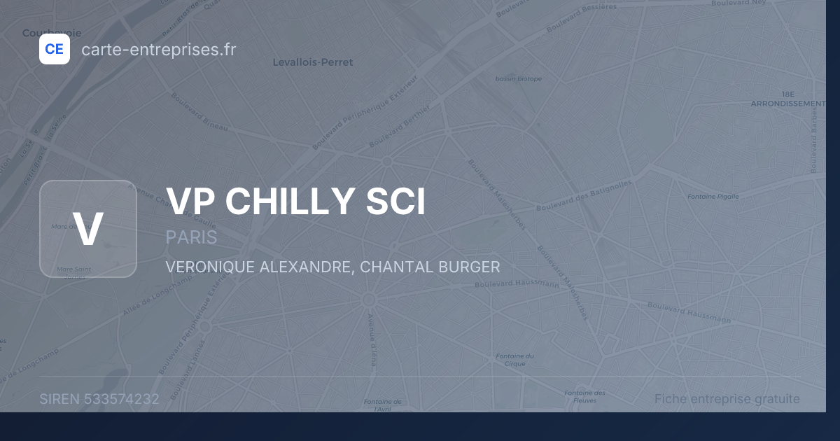 VP CHILLY SCI — 533574232 — fiche entreprise