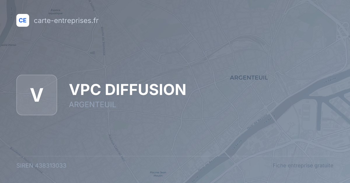 VPC DIFFUSION — 438313033 — fiche entreprise