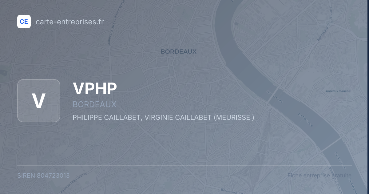VPHP — 804723013 — fiche entreprise