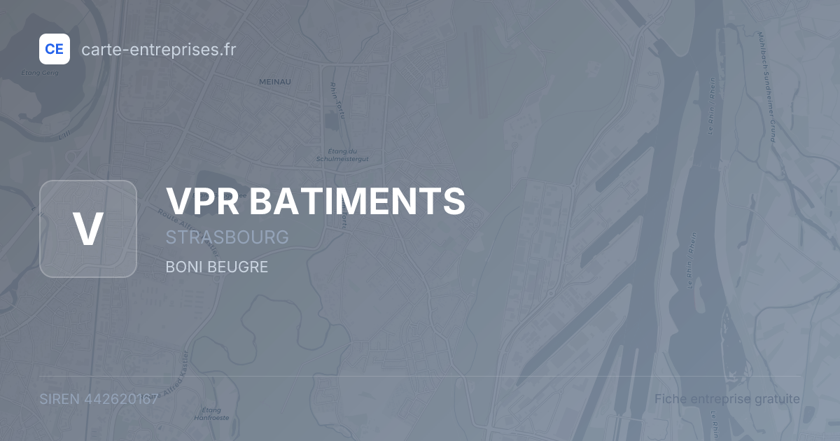 VPR BATIMENTS — 442620167 — fiche entreprise