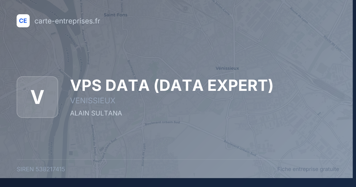 VPS DATA (DATA EXPERT) — 538217415 — fiche entreprise