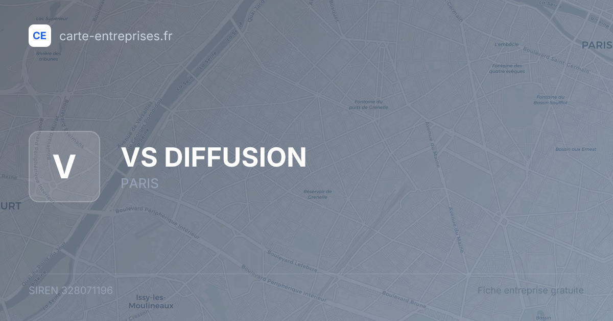 VS DIFFUSION — 328071196 — fiche entreprise