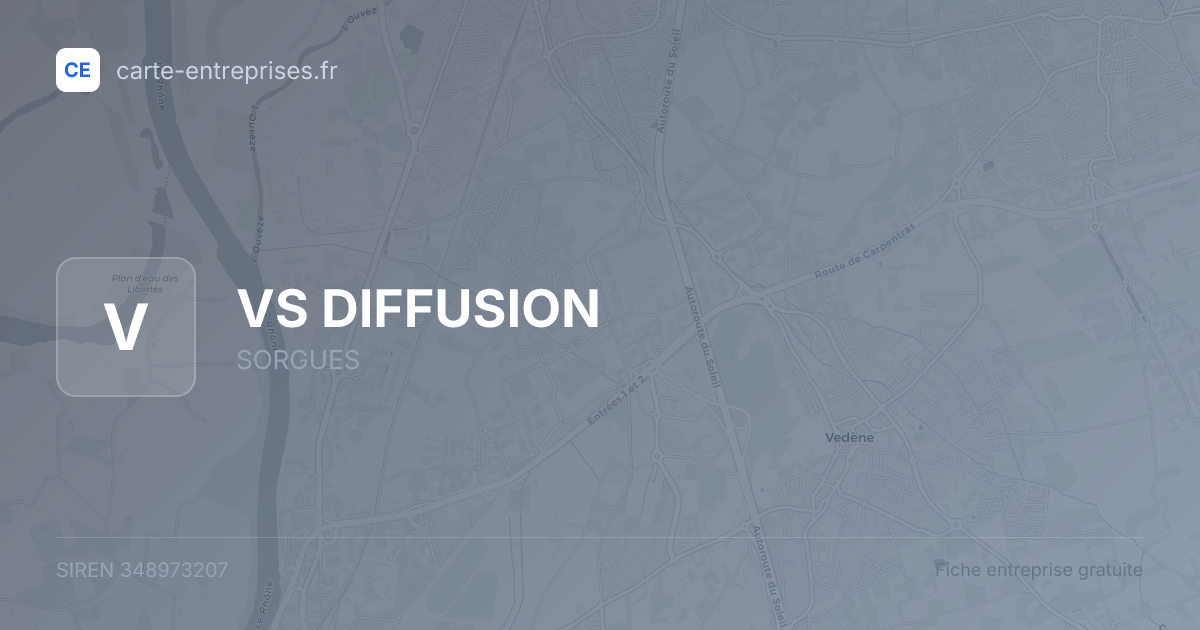 VS DIFFUSION — 348973207 — fiche entreprise