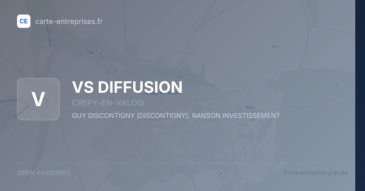 VS DIFFUSION — 444359855 — fiche entreprise