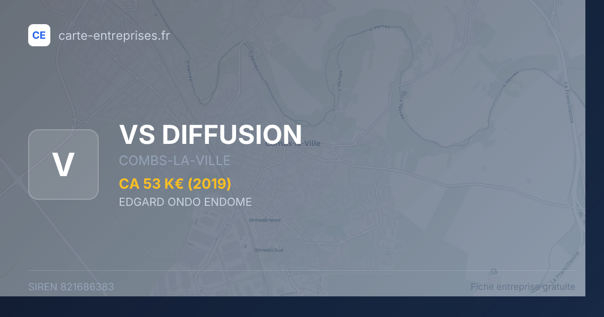 VS DIFFUSION — 821686383 — fiche entreprise