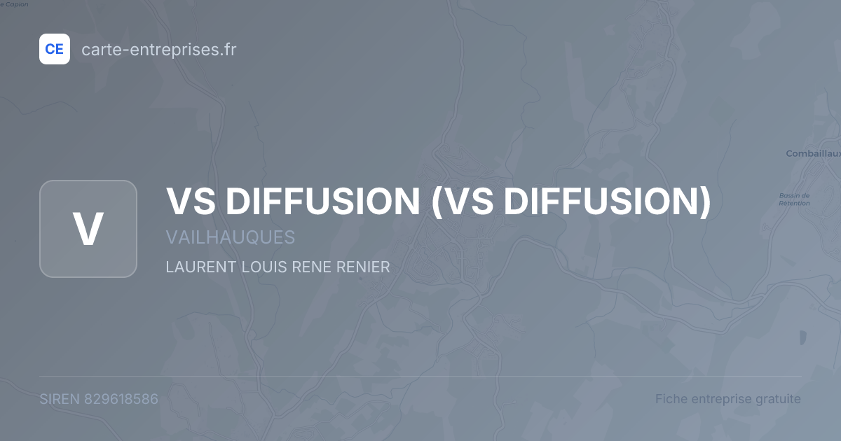 VS DIFFUSION — 829618586 — fiche entreprise