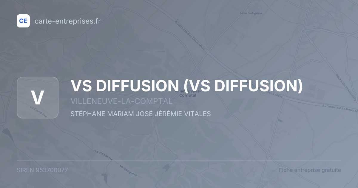 VS DIFFUSION — 953700077 — fiche entreprise