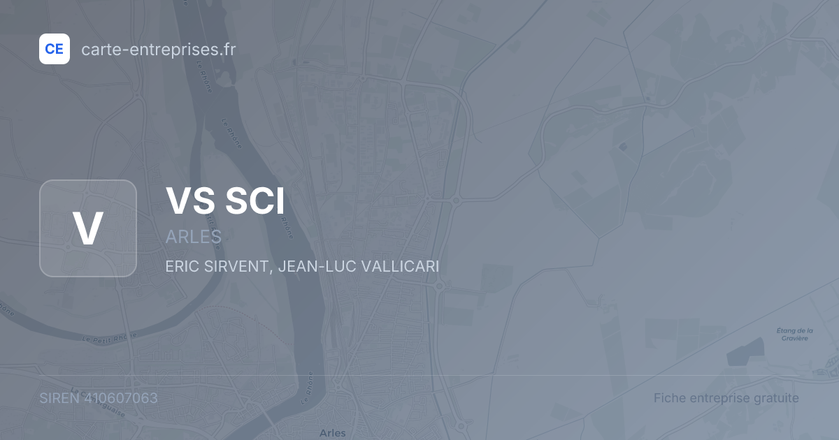 VS SCI — 410607063 — fiche entreprise