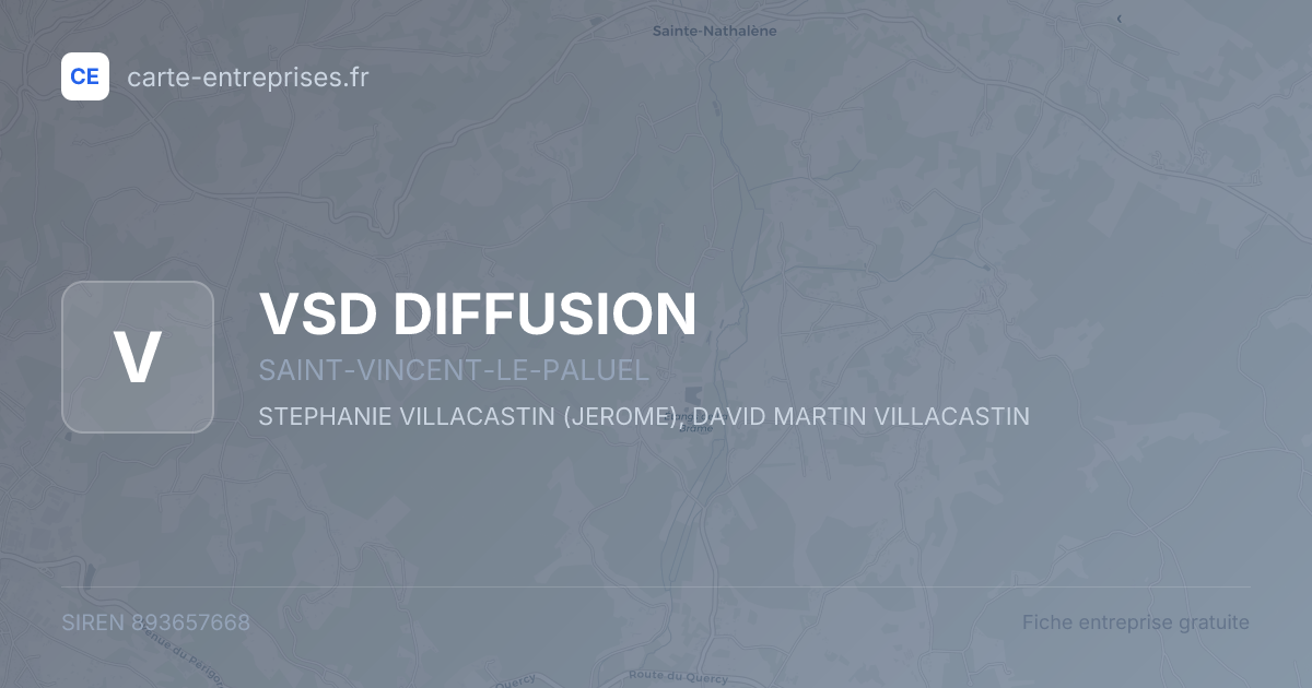 VSD DIFFUSION — 893657668 — fiche entreprise