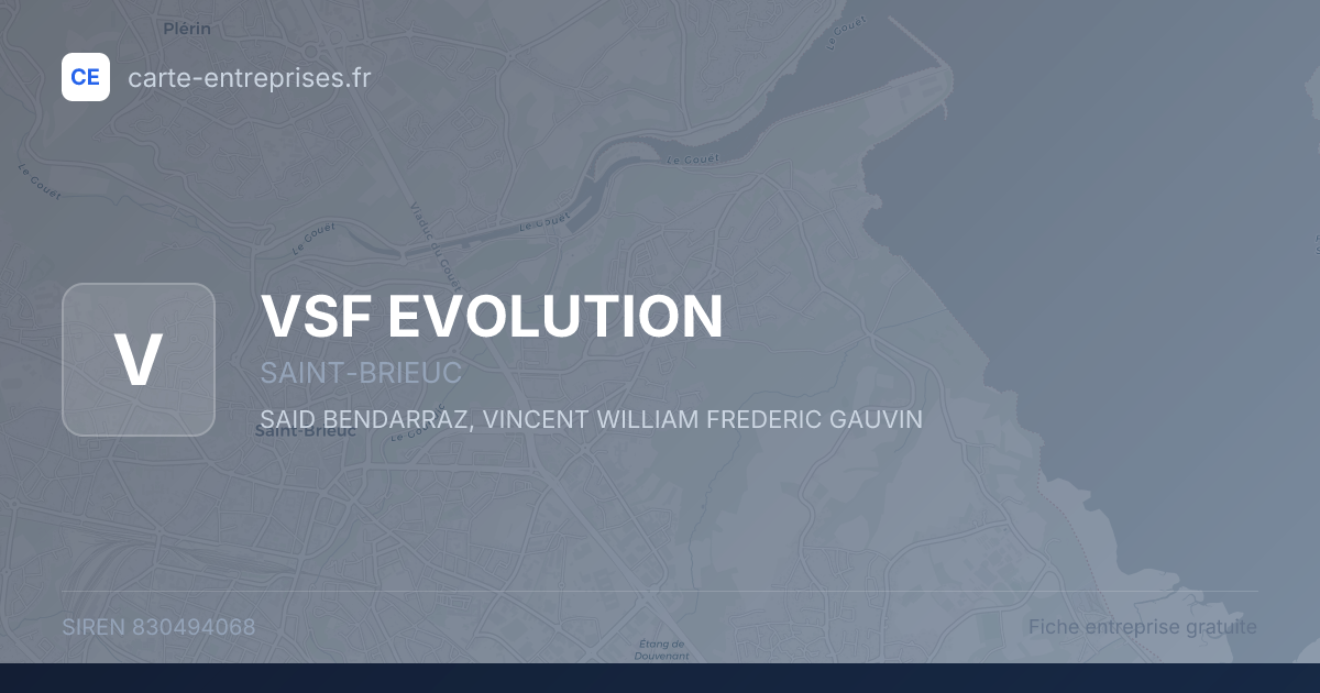 VSF EVOLUTION — 830494068 — fiche entreprise