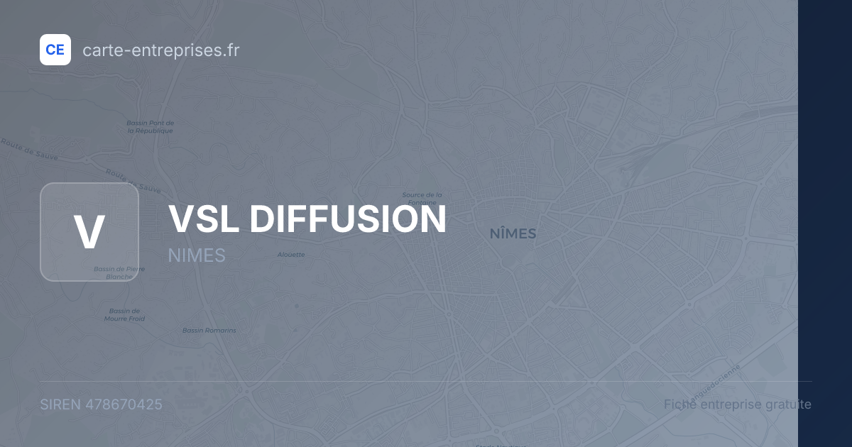 VSL DIFFUSION — 478670425 — fiche entreprise