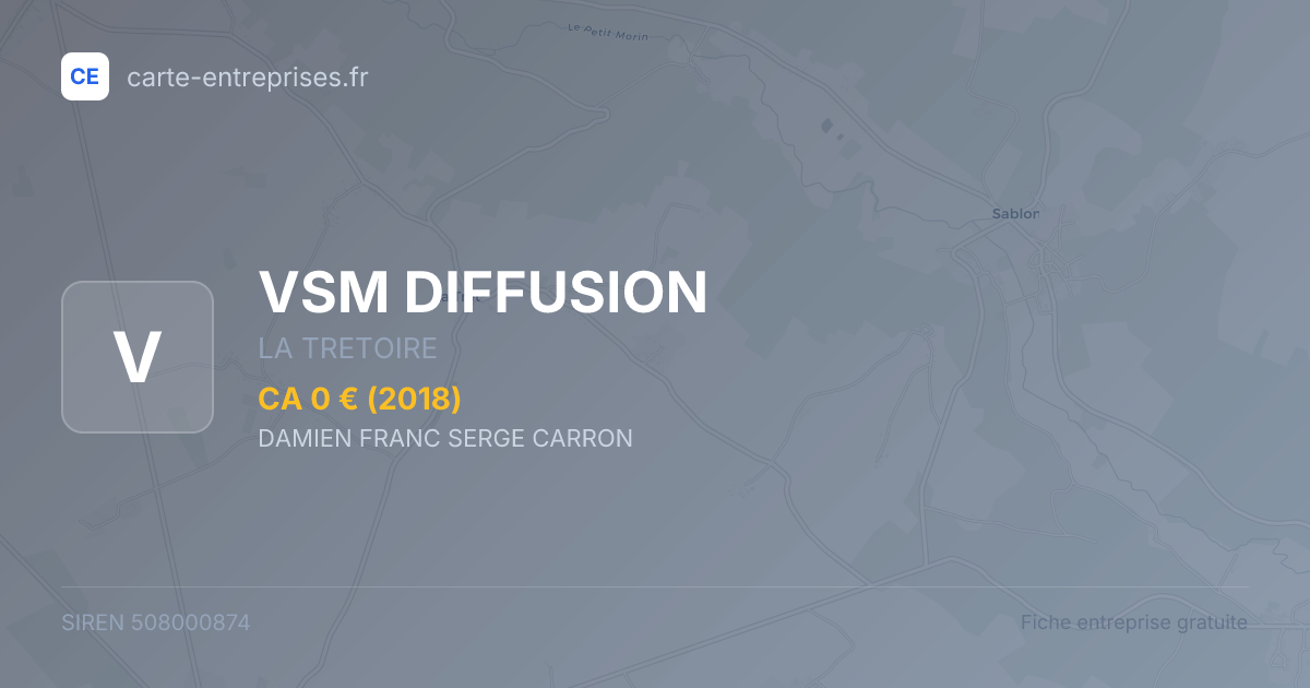 VSM DIFFUSION — 508000874 — fiche entreprise