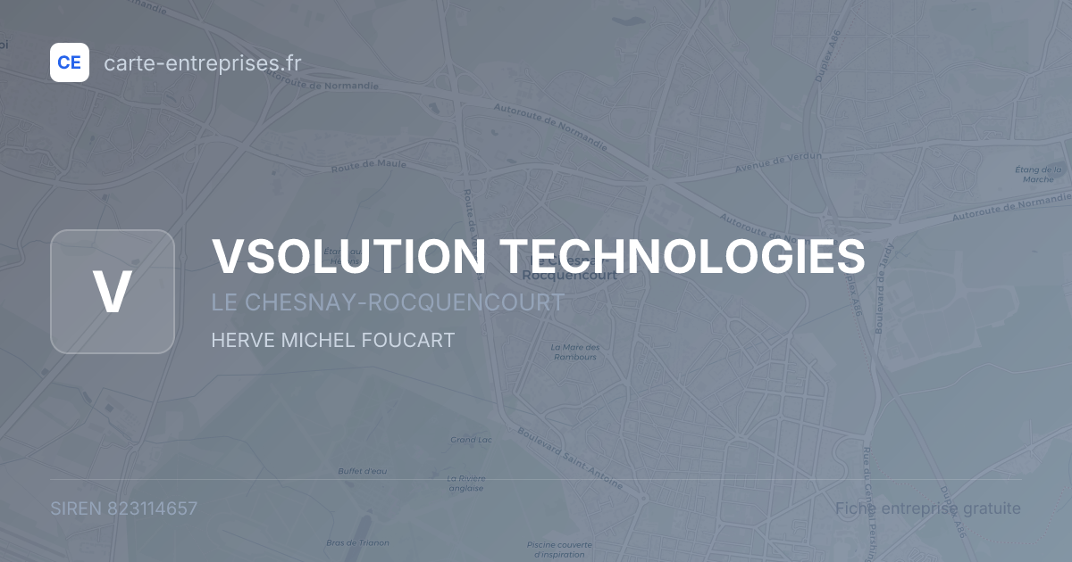 VSOLUTION TECHNOLOGIES — 823114657 — fiche entreprise