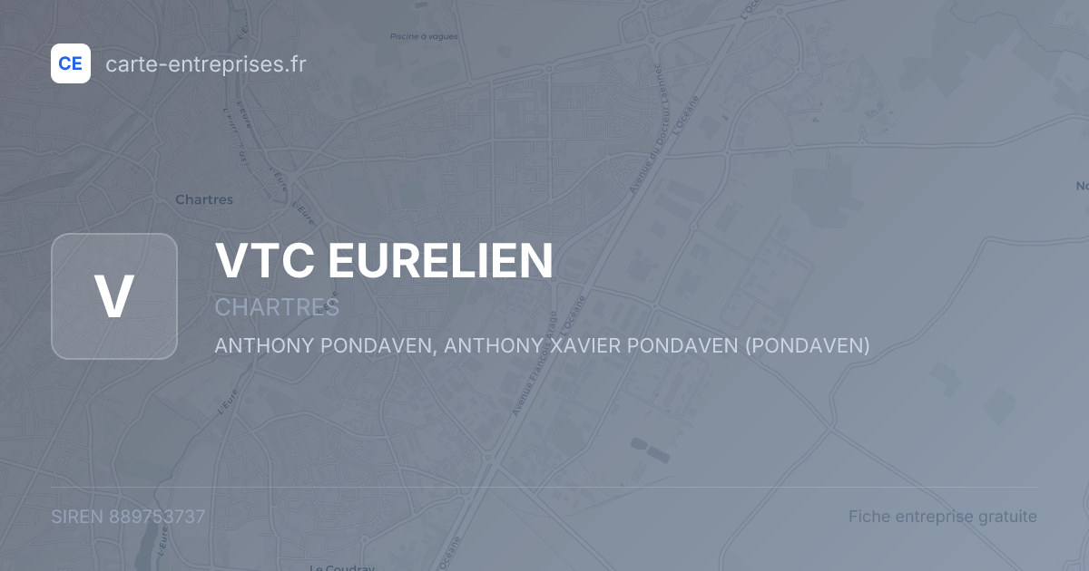 VTC EURELIEN — 889753737 — fiche entreprise