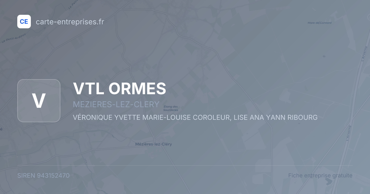 VTL ORMES — 943152470 — fiche entreprise