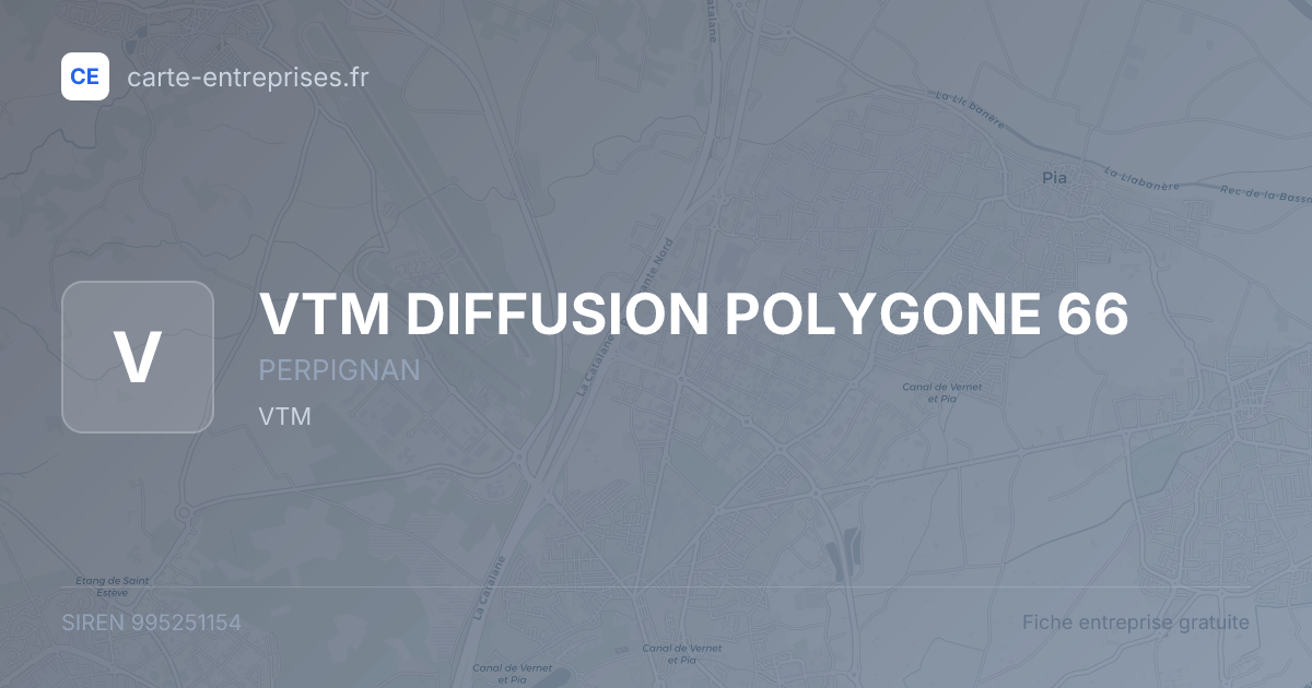 VTM DIFFUSION POLYGONE 66 — 995251154 — fiche entreprise