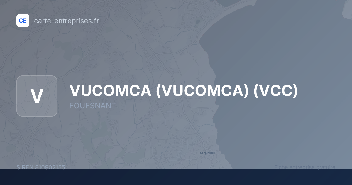 VUCOMCA (VUCOMCA) (VCC) — 810902155 — fiche entreprise