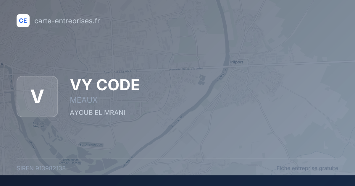 VY CODE — 913982138 — fiche entreprise