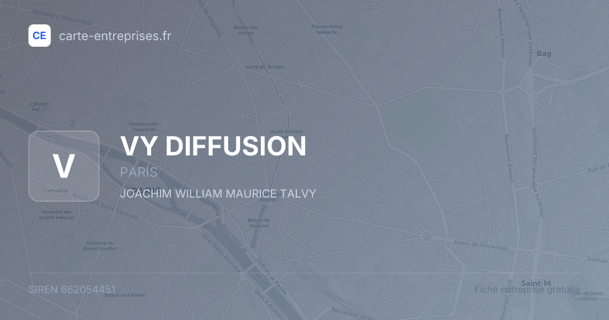 VY DIFFUSION — 662054451 — fiche entreprise