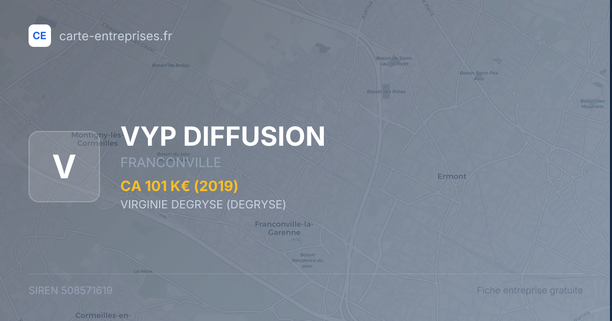 VYP DIFFUSION — 508571619 — fiche entreprise