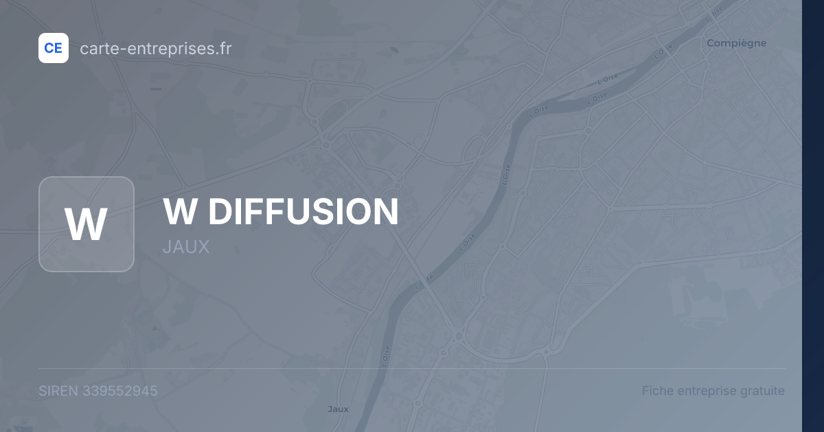 W DIFFUSION — 339552945 — fiche entreprise