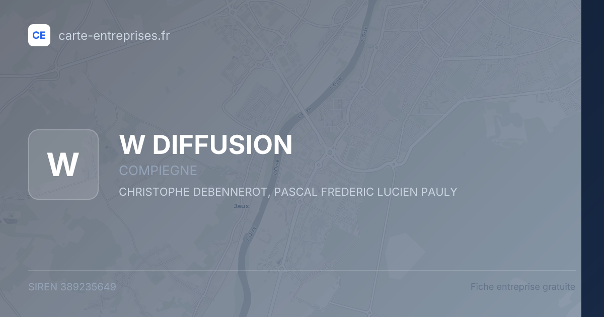 W DIFFUSION — 389235649 — fiche entreprise