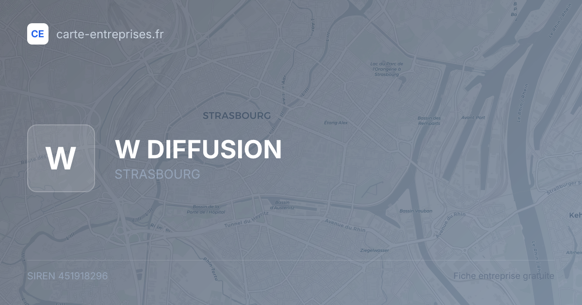 W DIFFUSION — 451918296 — fiche entreprise