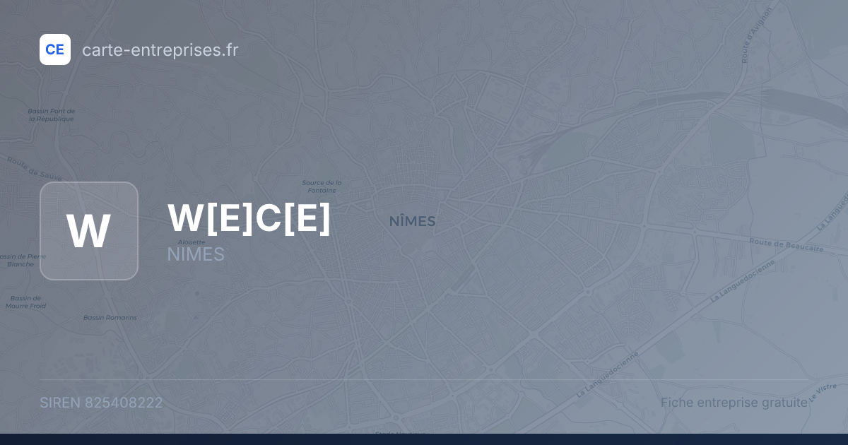 W[E]C[E] — 825408222 — fiche entreprise