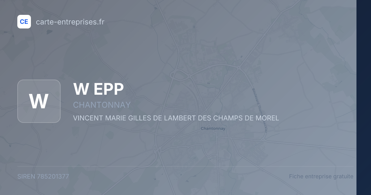 W EPP — 785201377 — fiche entreprise