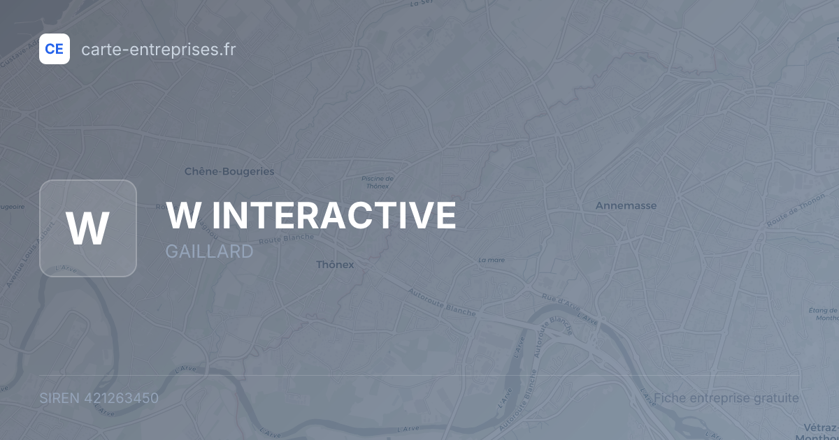 W INTERACTIVE — 421263450 — fiche entreprise