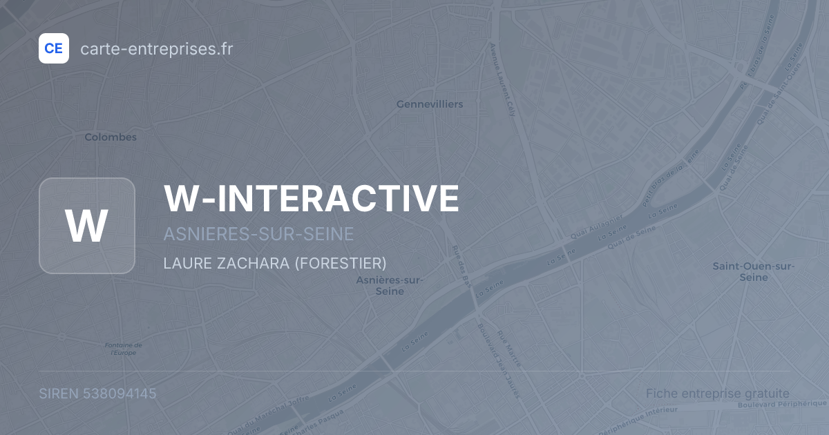 W-INTERACTIVE — 538094145 — fiche entreprise