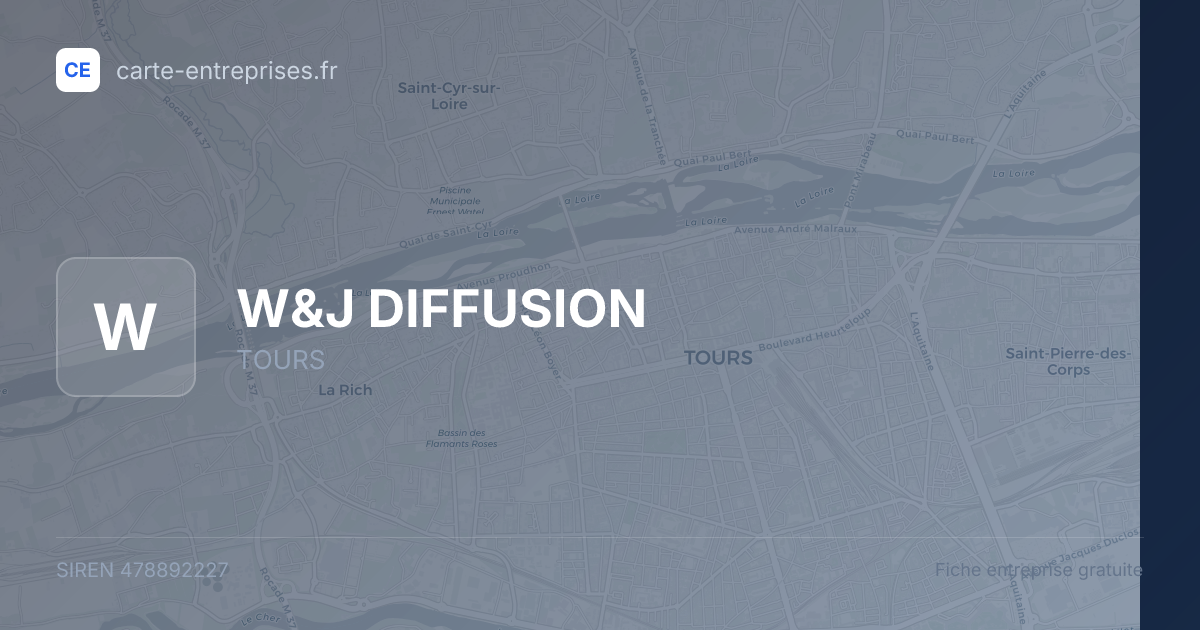 W&J DIFFUSION — 478892227 — fiche entreprise