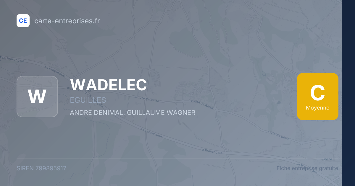 WADELEC — 799895917 — fiche entreprise