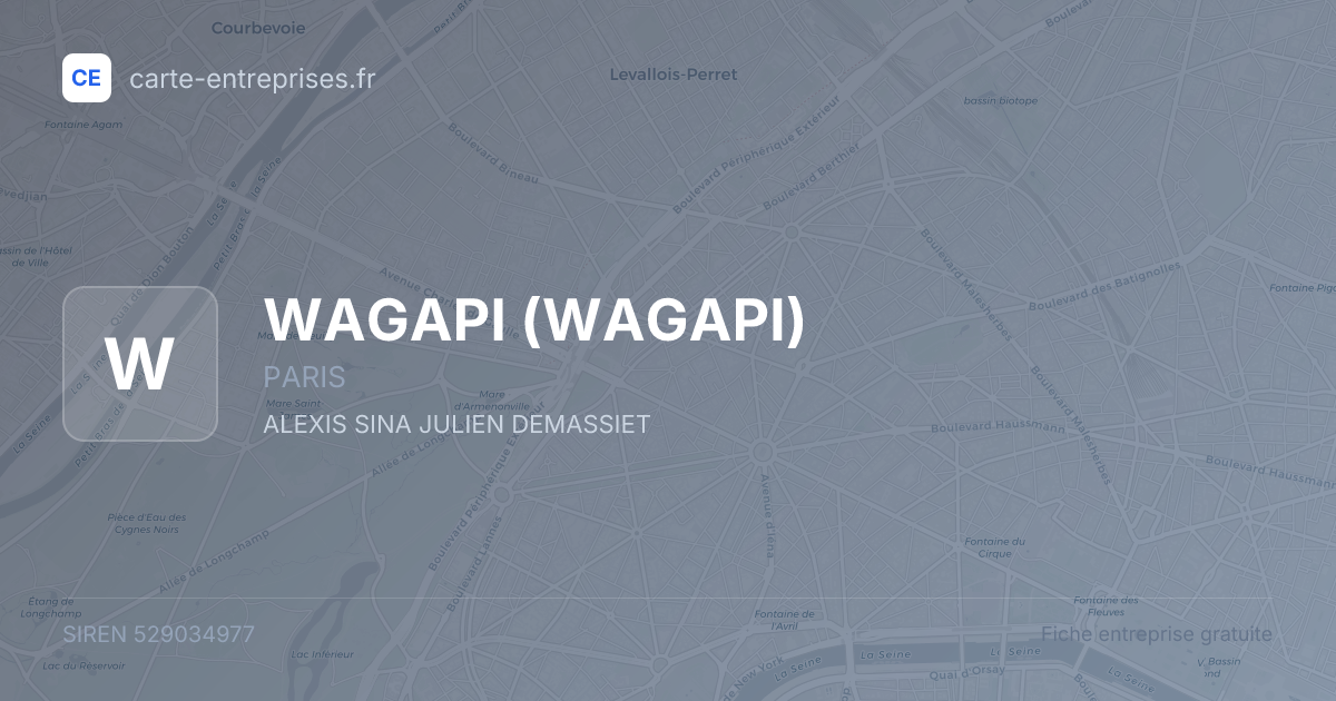 WAGAPI — 529034977 — fiche entreprise