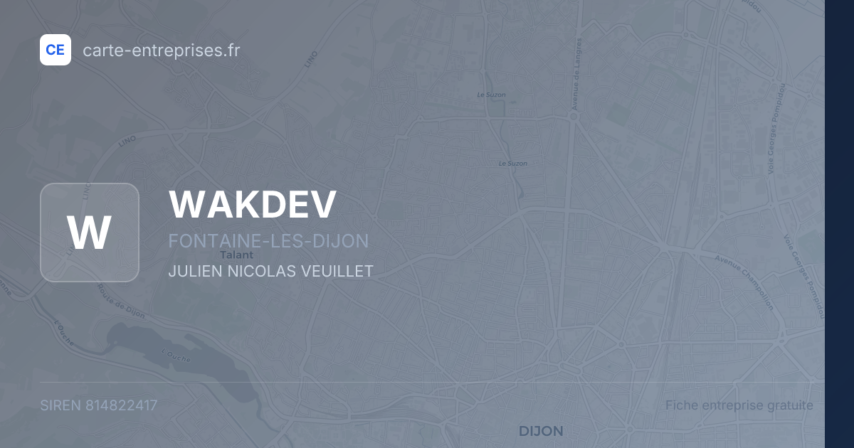 WAKDEV — 814822417 — fiche entreprise